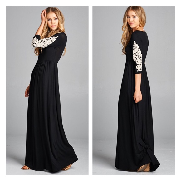 Black Maxi Dress - Picture 5 of 8